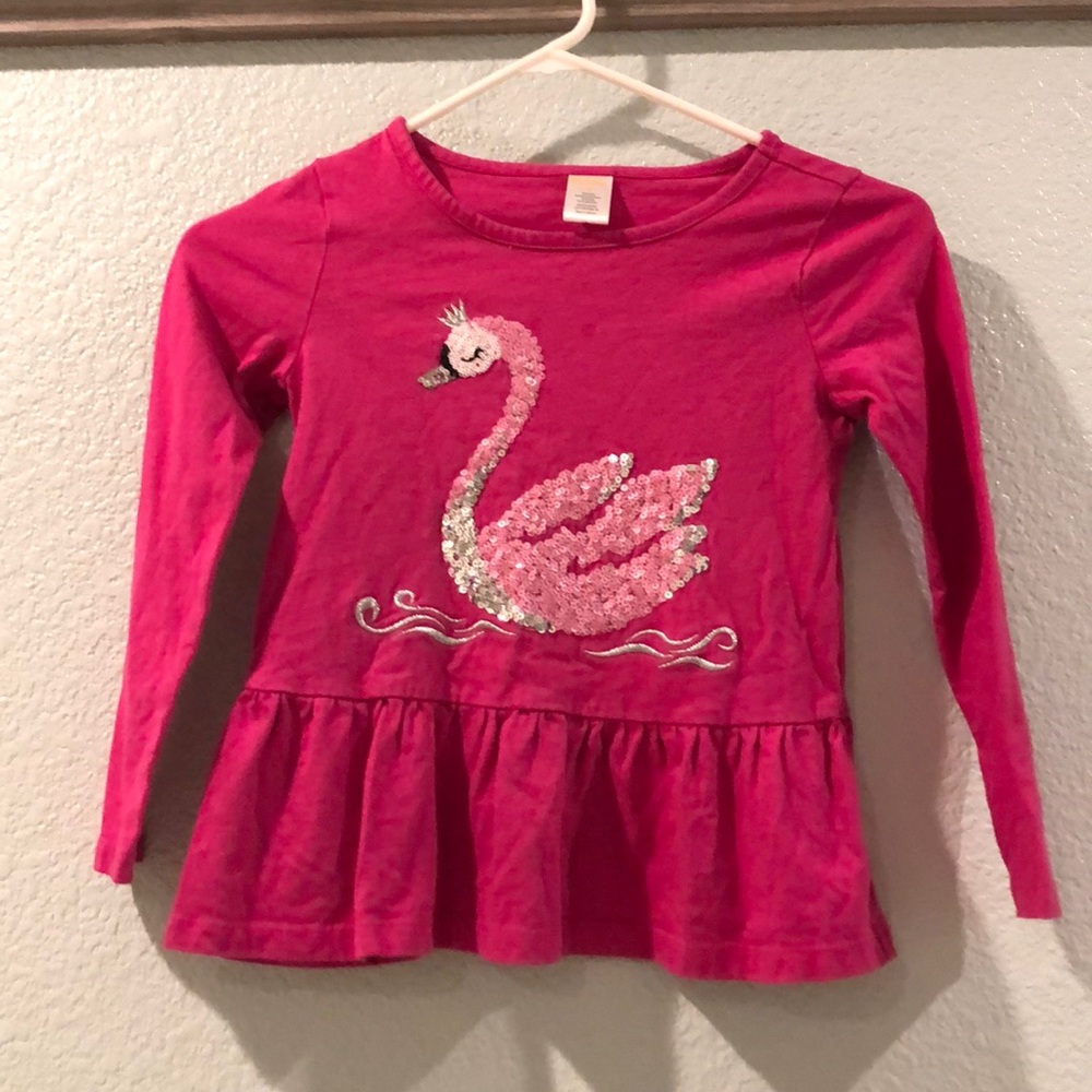 Long sleeve sequin top